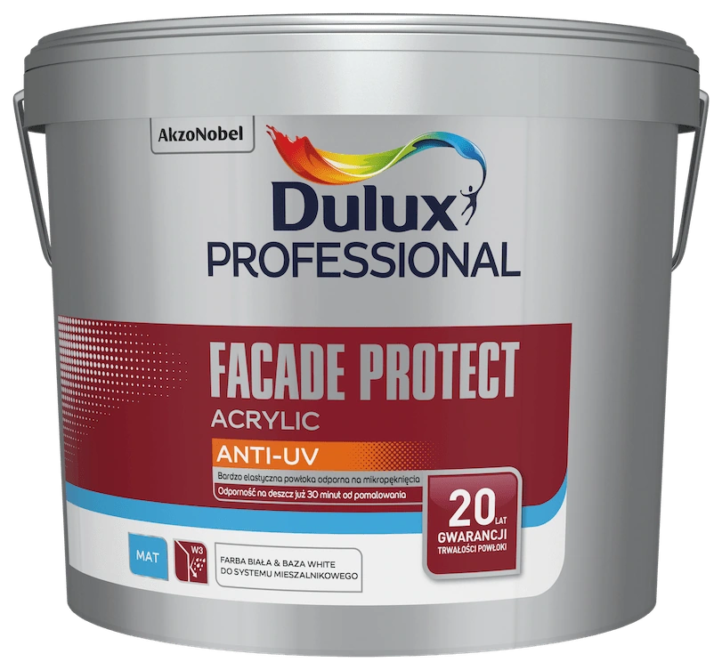 Dulux Professional Facade Protect Acrylic – akrylowa farba elewacyjna