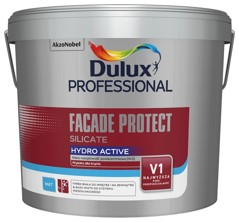Dulux Professional Facade Protect Silicate – silikatowa farba elewacyjna
